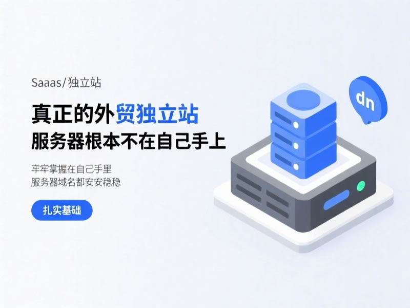 外贸独立站还是外贸 SaaS 系统？先搞懂什么是真正的独立站‌